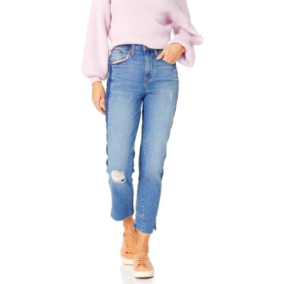 Anthropologie 《Ella Moss》 High Waist  2-Tone Jean - Picture 1 of 16